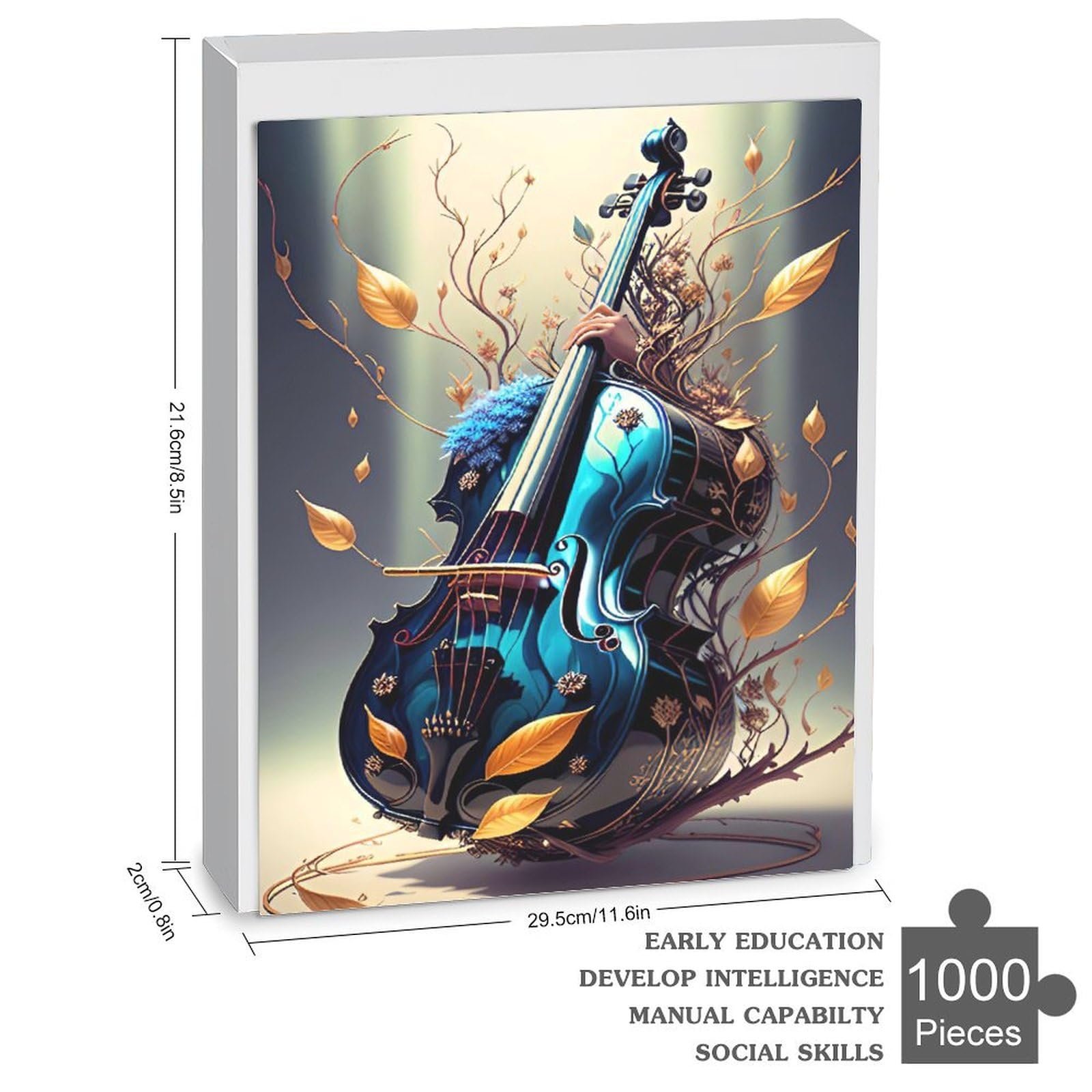 Пазл Дерев'яний Violin 1000 елементів 78 x 53 см, фото №3