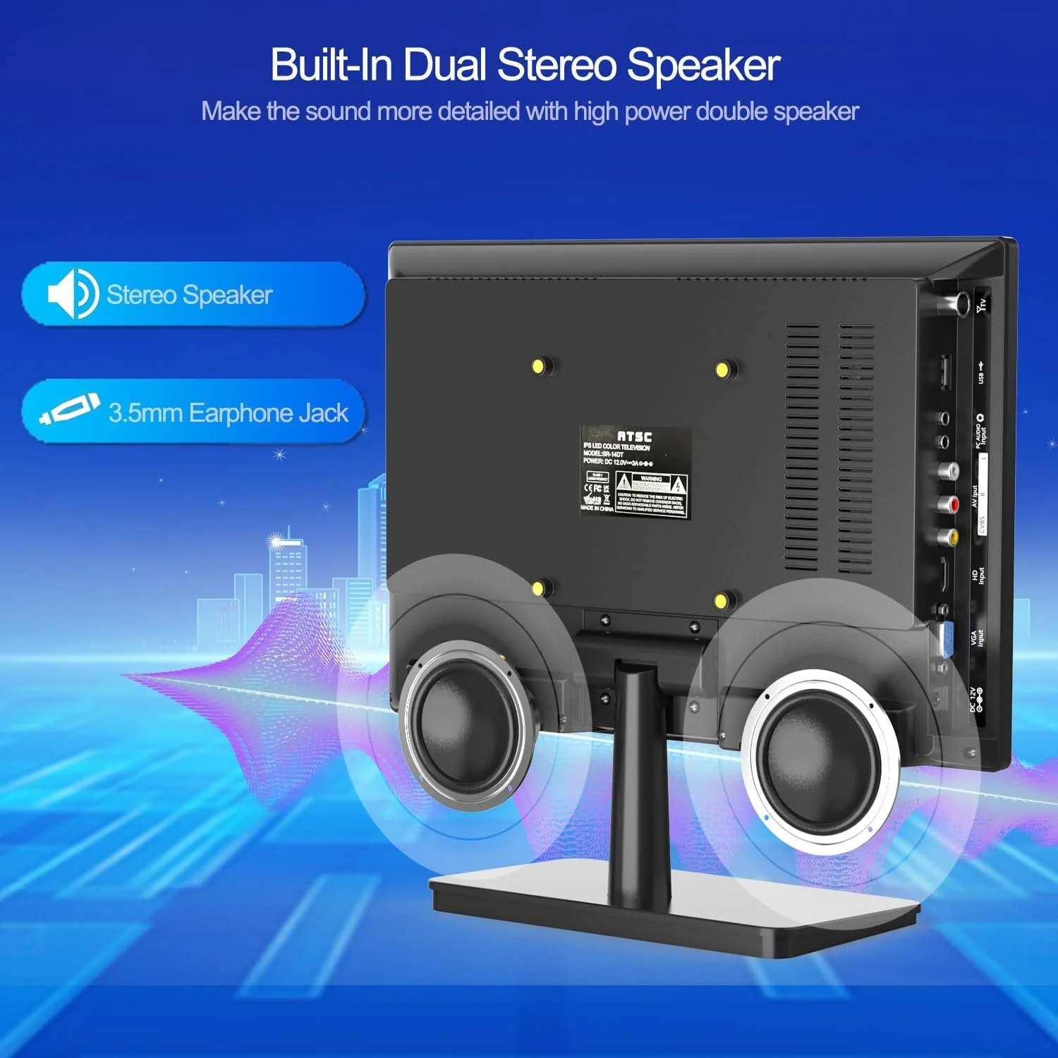 Телевизор 14" ZOSHING TV-14/T2 / Full HD / 60 Гц / LED / T2, фото №7 Телевизор 14" ZOSHING TV-14/T2 / Full HD / 60 Гц / LED / T2, фото №7