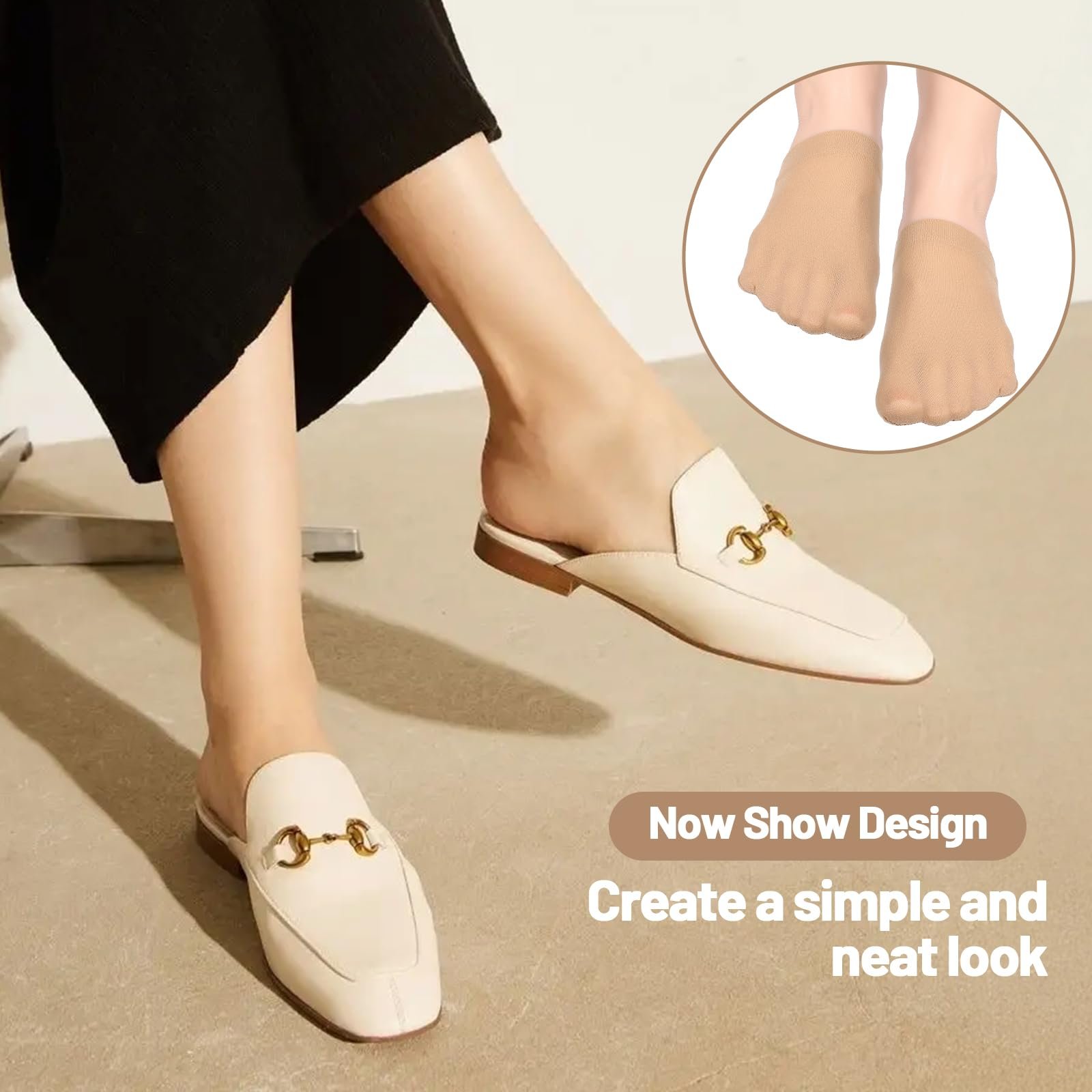 Шкарпетки з пальцями жіночі невидимі, 6 пар, фото №4