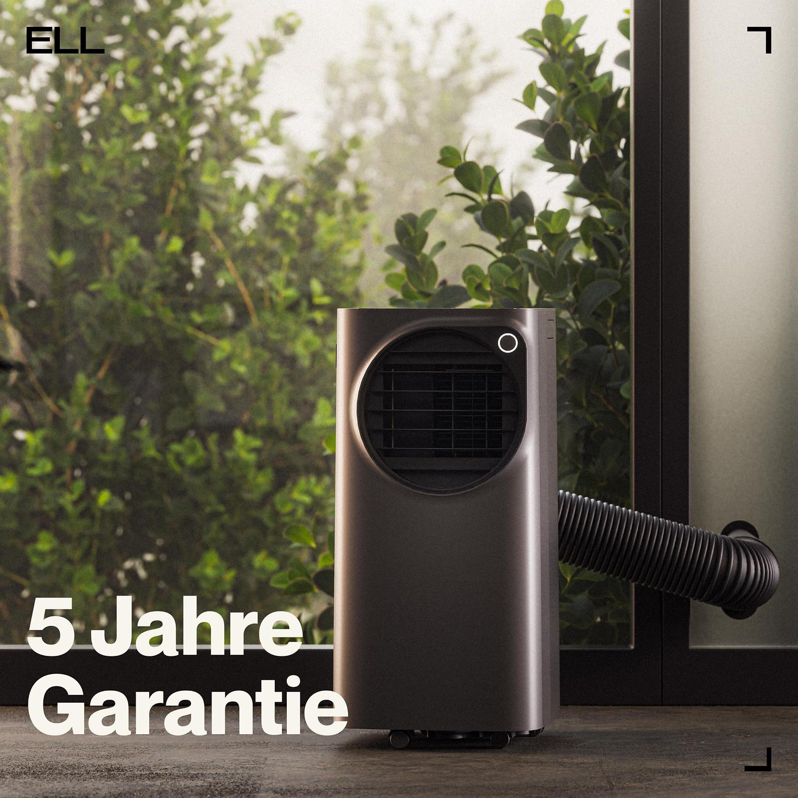 Мобільний кондиціонер 4-в-1 ELL Atmos 12000 BTU охолодження 9000 BTU обігрів Wi-Fi Сірий антрацит, фото №8