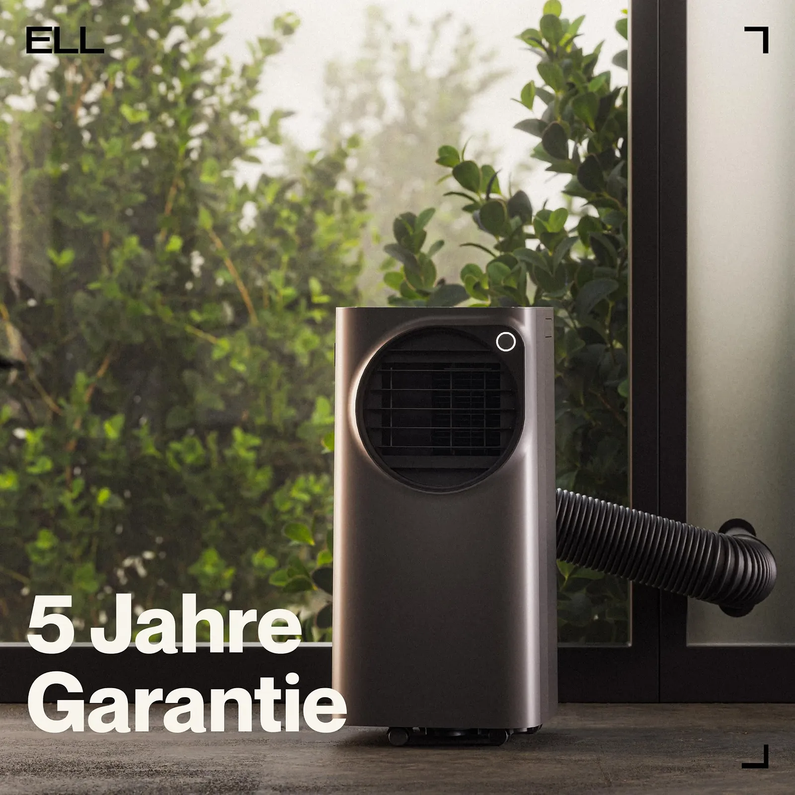 Мобільний кондиціонер 4-в-1 ELL Atmos 12000 BTU охолодження 9000 BTU обігрів Wi-Fi Сірий антрацит, фото №8