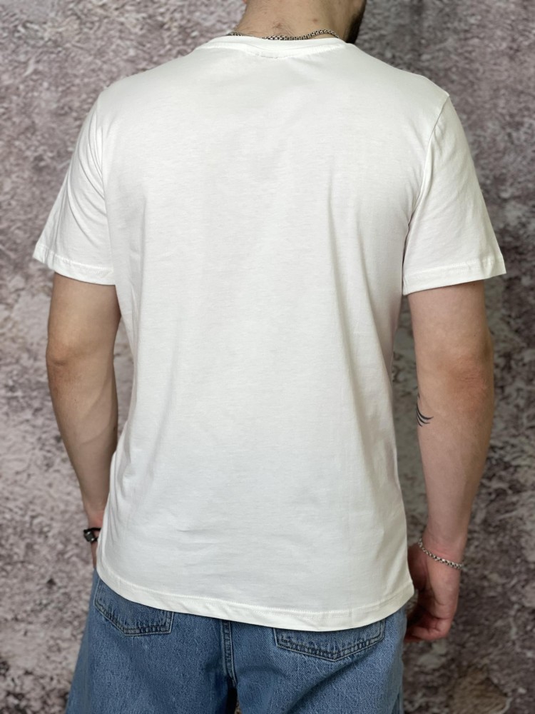 Футболка Lacoste біла чорне лого, фото №7