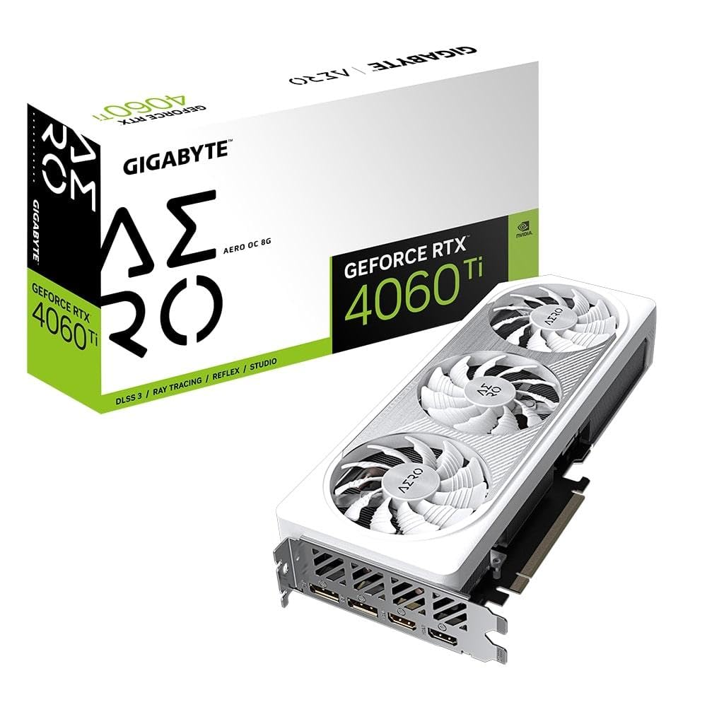Видеокарта GIGABYTE GeForce RTX 4060 TI Aero OC 8GB GDDR6 18Gbps 128bit, фото №1