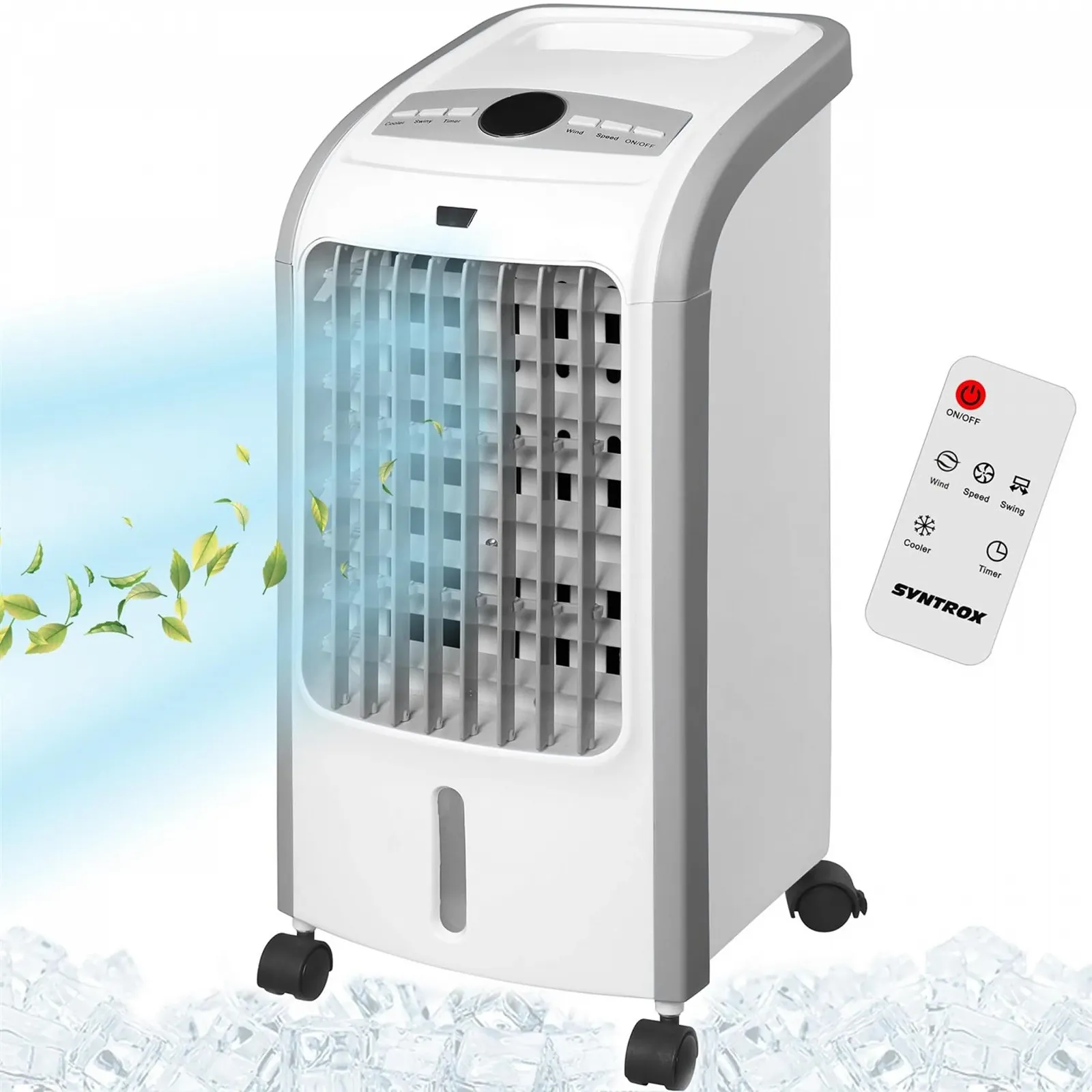 Мобільний кондиціонер Syntrox Stormy Випарний охолоджувач з пультом та таймером 4-в-1, фото №1