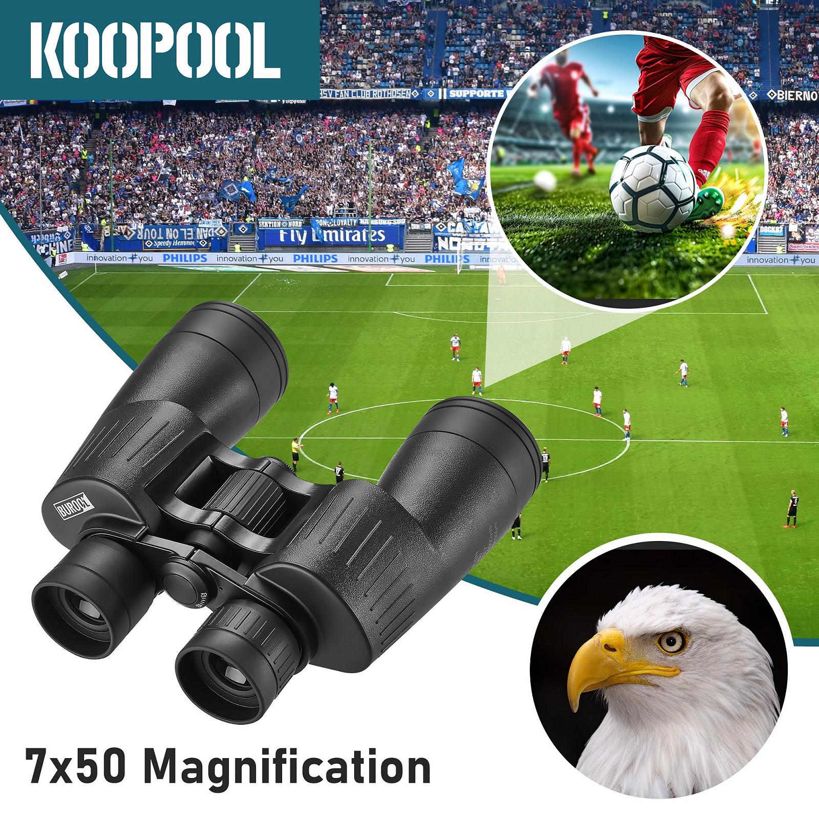 Бінокль HD Porro Prism 7x50 BAK4 Prism FMC Lens Водонепроникний Компактний, фото №4