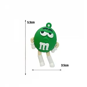 Брелок M&M's для ключей, рюкзака, сумки, зеленый, 5,3 см synthetic.ua - Фото 1