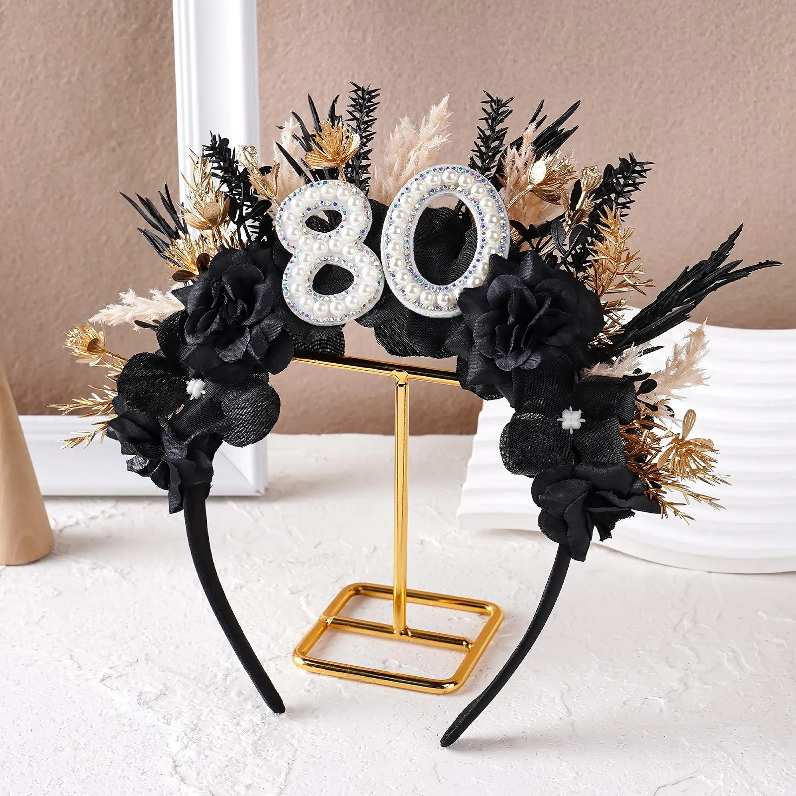 Обруч Чорний для Дня народження для жінок, фото №4