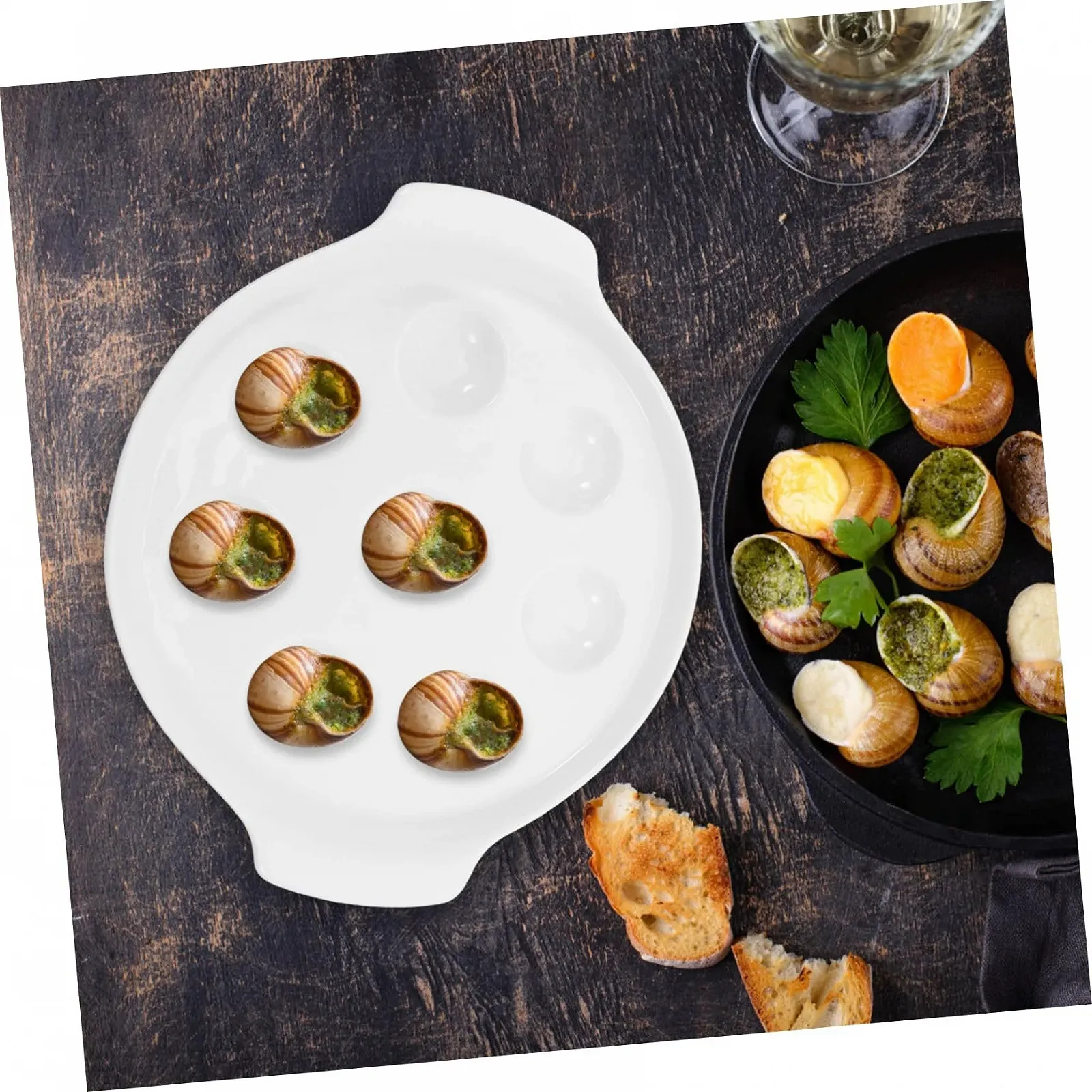 Форма UKCOCO керамическая для улиток с ручками, фото №6 Форма UKCOCO керамическая для улиток с ручками, фото №6