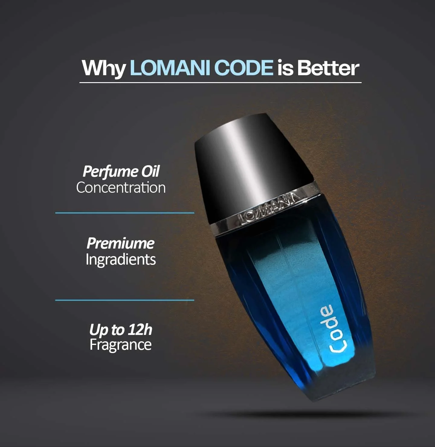 Туалетна вода Lomani Code для чоловіків 100 мл, фото №4