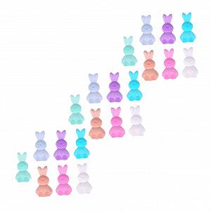 Украшения для ногтей Кролик 30 шт. Подвески для ногтей Кролик Украшения для ногтей Стразы Наклейки для ногтей DIY Декор Мультяшные украшения для ногтей - Фото 1