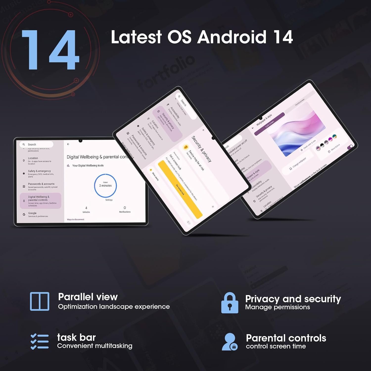 Планшет 10.9" Full HD CWOWDEFU P35W (6+6)/128Gb 4G 1-SIM 8 ядер Android 14 6000 mAh Сірий, фото №2