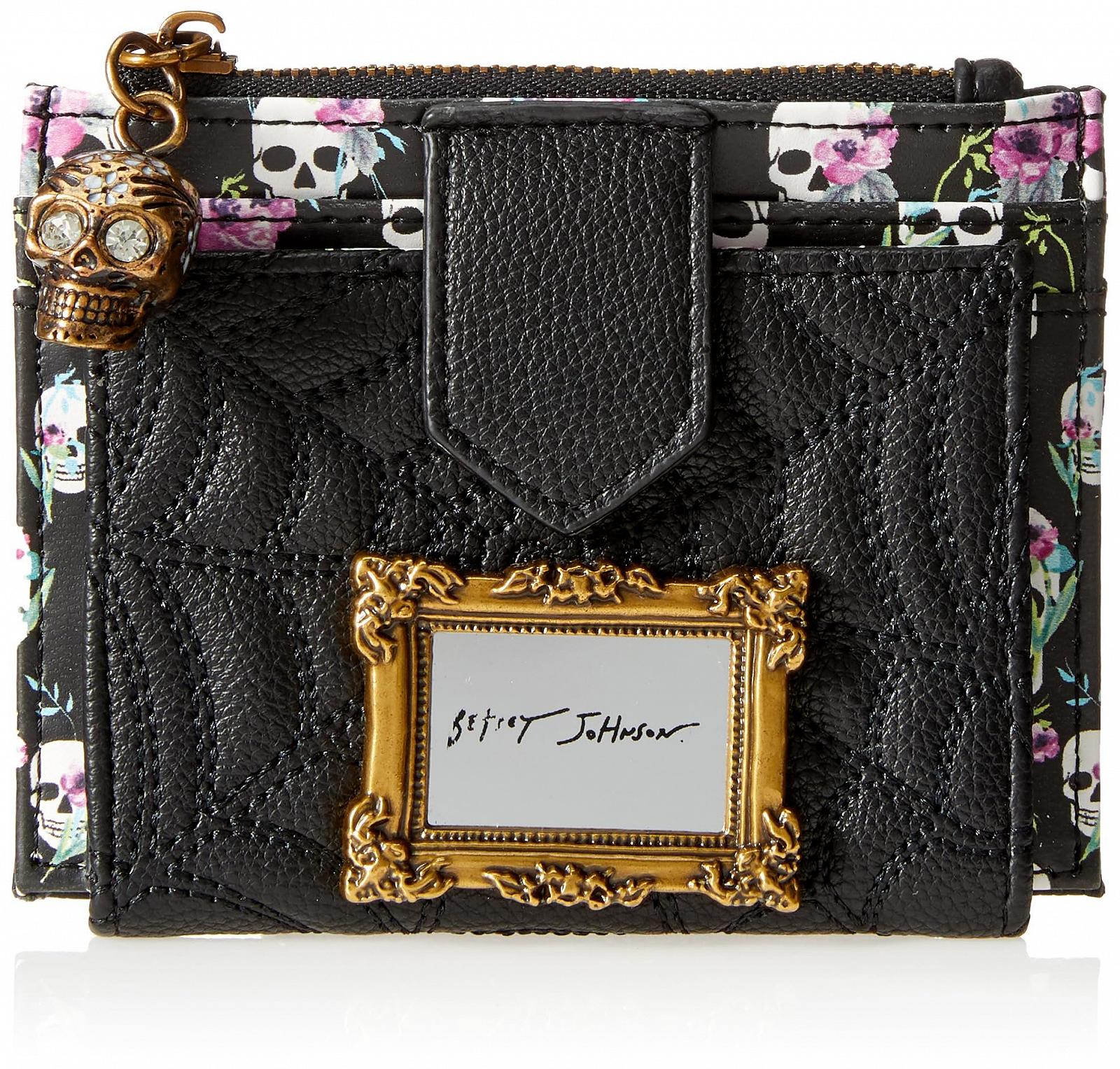 Женский кошелек бифолд Betsey Johnson Spider Черный, фото №1