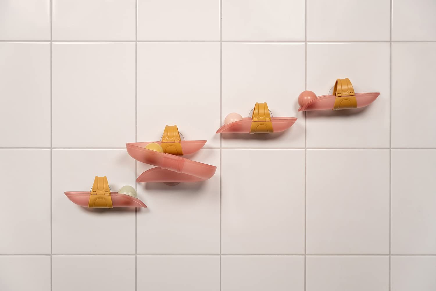 Іграшка для ванни Little Dutch Конструктор для ванни з кульками Рожевий, фото №2