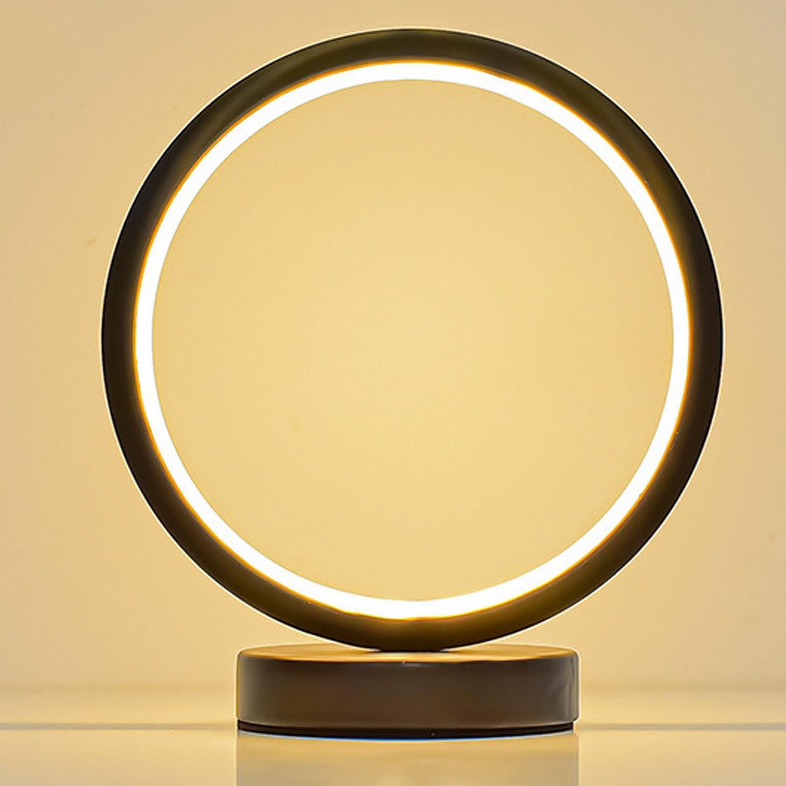 Настільна світлодіодна лампа Circle LED Чорна, фото №3