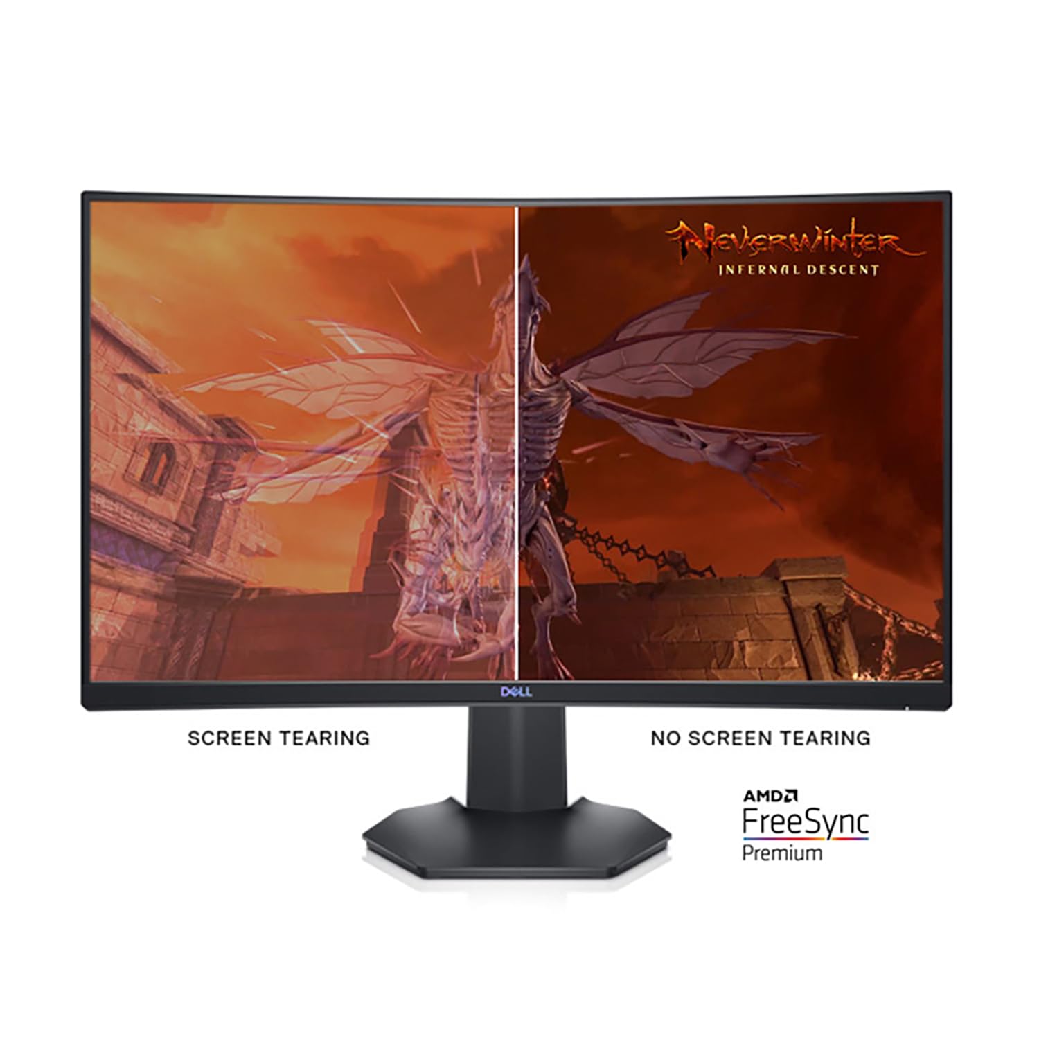 Монитор Dell S Series S2721HGFA 27 дюймов Full HD (1920x1080) 1500R Curved Gaming Черный, фото №5