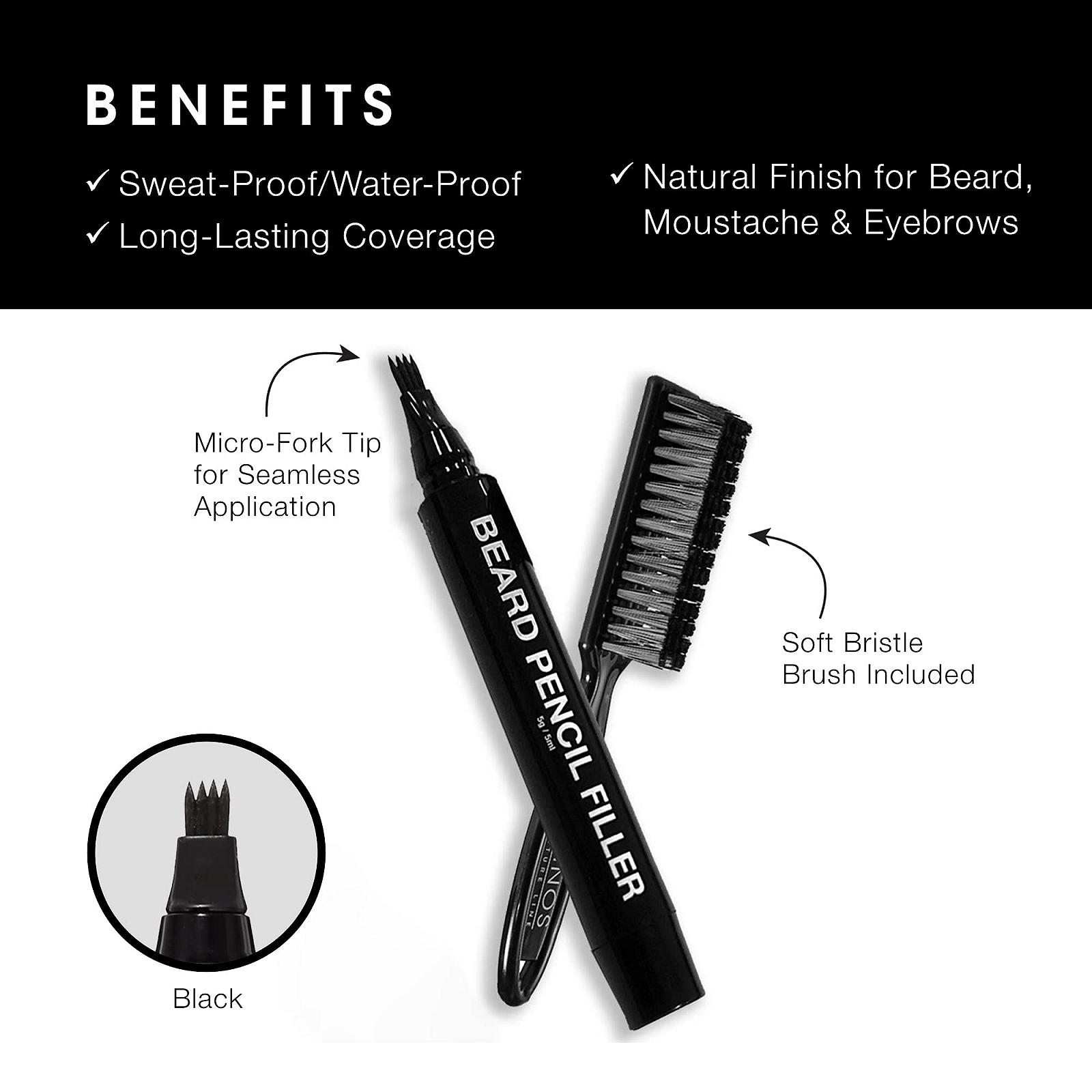 Олівець Pacinos Beard Pencil Filler Водостійкий Тривалий Застосування Натуральний Результат Брови Мікро Вилка Кисть, фото №3