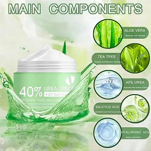 Крем для ног Callus Remover с мочевиной 40%, гиалуроновой кислотой и чайным деревом, 150 мл synthetic.ua - Фото 1