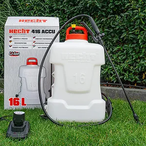 Акумуляторний ранцевий обприскувач Hecht Strong 2.5 Ah 16 L 3 форсунки 2.5 bar - Фото 1