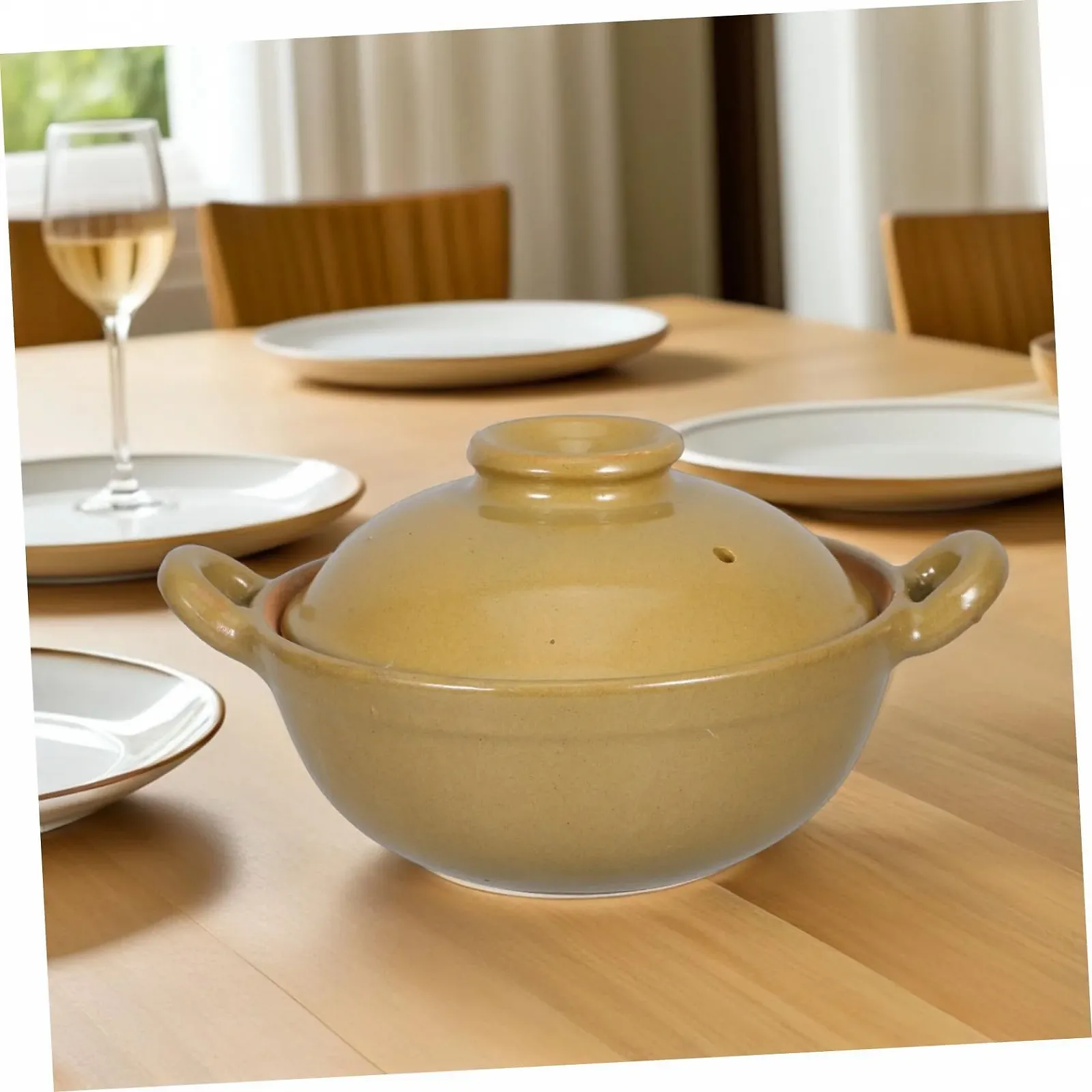 Кастрюля VALICLUD глиняная с одной ручкой термостойкая, фото №8