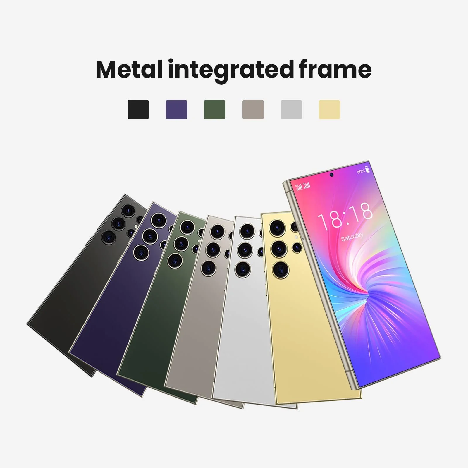 Смартфон 4G-LTE 6.75 дюйма 64GB ROM Dual SIM Silver, фото №2