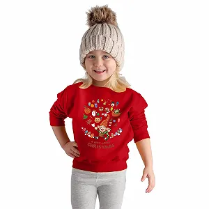 Толстовка Generisch Рождественская для малышей, девочек и мальчиков, детская, повседневная, свободная, с длинными рукавами, с принтом букв, укороченные топы для подростков synthetic.ua - Фото 1