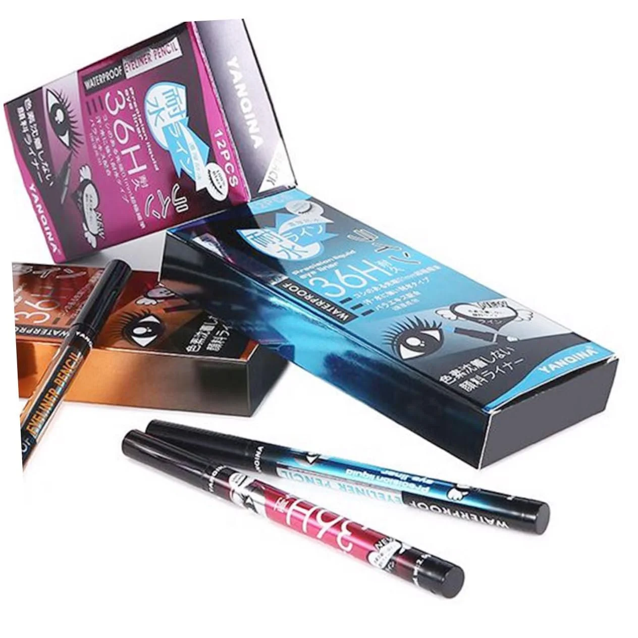 Рідка Підводка для очей minkissy, кольорова, водостійка,, фото №4 Рідка Підводка для очей minkissy, кольорова, водостійка,, фото №4