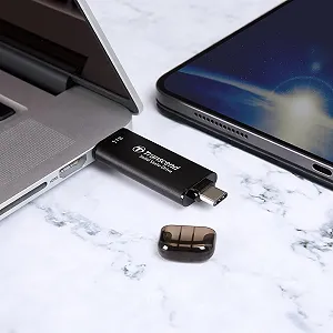 Внешний SSD Transcend ESD310 TS256GESD310C 256 ГБ Dual USB-C/A 1050 МБ/с synthetic.ua - Фото 1