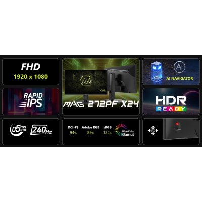 Монитор MSI MAG 272PF-X24, фото №8