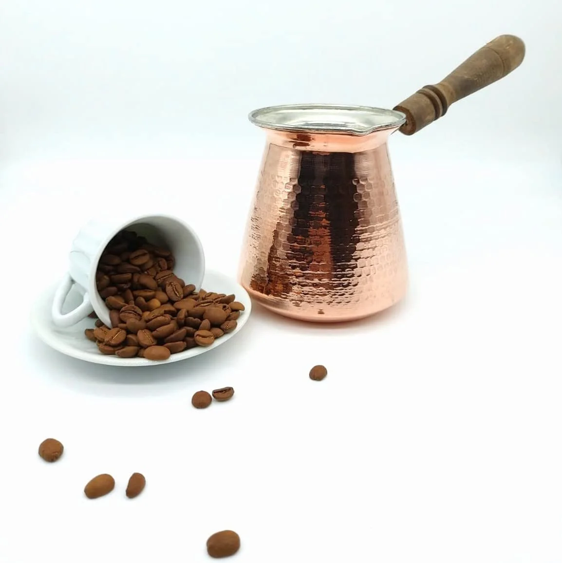 Турка Leo Design Cezve Ibrik Briki Мідна Ручної роботи на 2-8 горнятка, фото №2