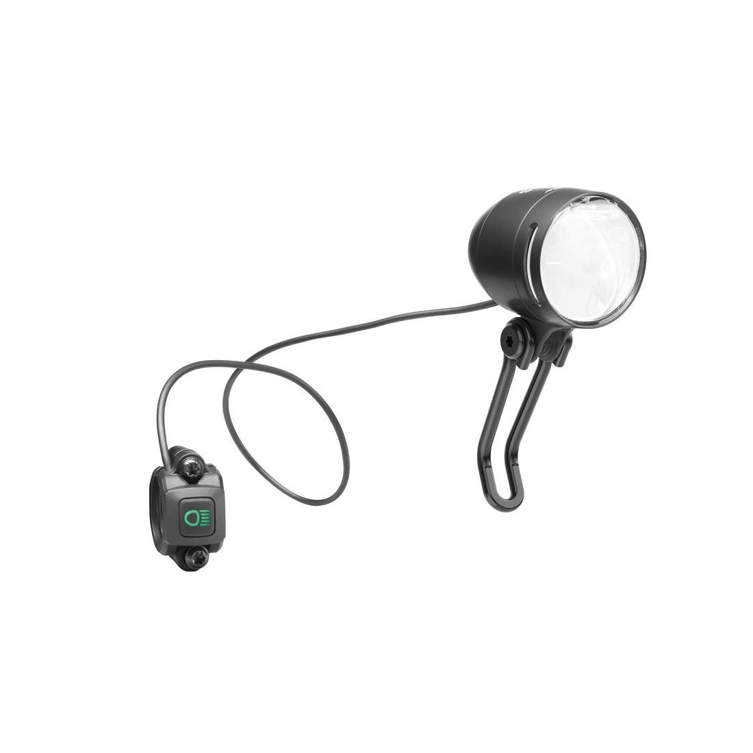 LED Фара Busch & Müller IQ-XS E-Bike High Beam 100/150 люкс з дальнім світлом Матовий чорний, фото №1