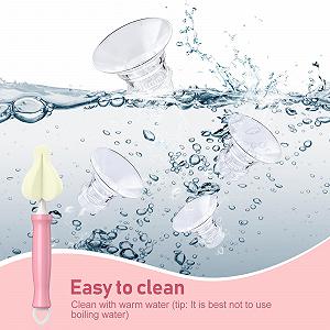 Набор фланцев 13/15/17/19/21 мм с карточкой для измерения сосков и щеткой для чистки synthetic.ua - Фото 1