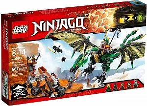 Дизайнер LEGO Ninjago Зелений енергійний дракон Ллоїда 70593