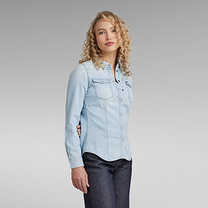 Жіноча сорочка G-Star RAW 3301 Denim Shirt - S synthetic.ua - Фото 1