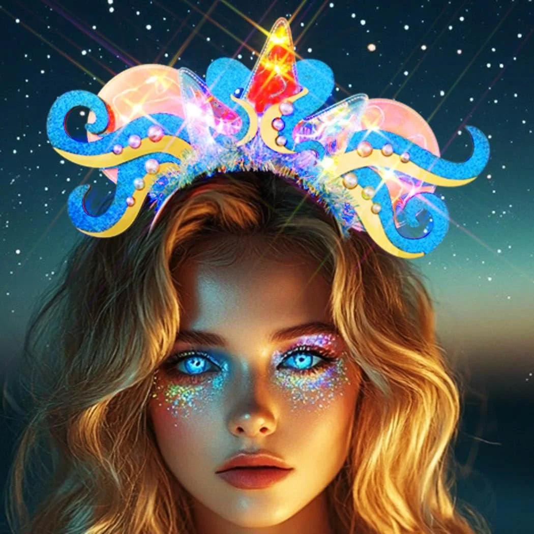 Обруч для волос Luminous Octopus, Блестящий, фото №1 Обруч для волос Luminous Octopus, Блестящий, фото №1