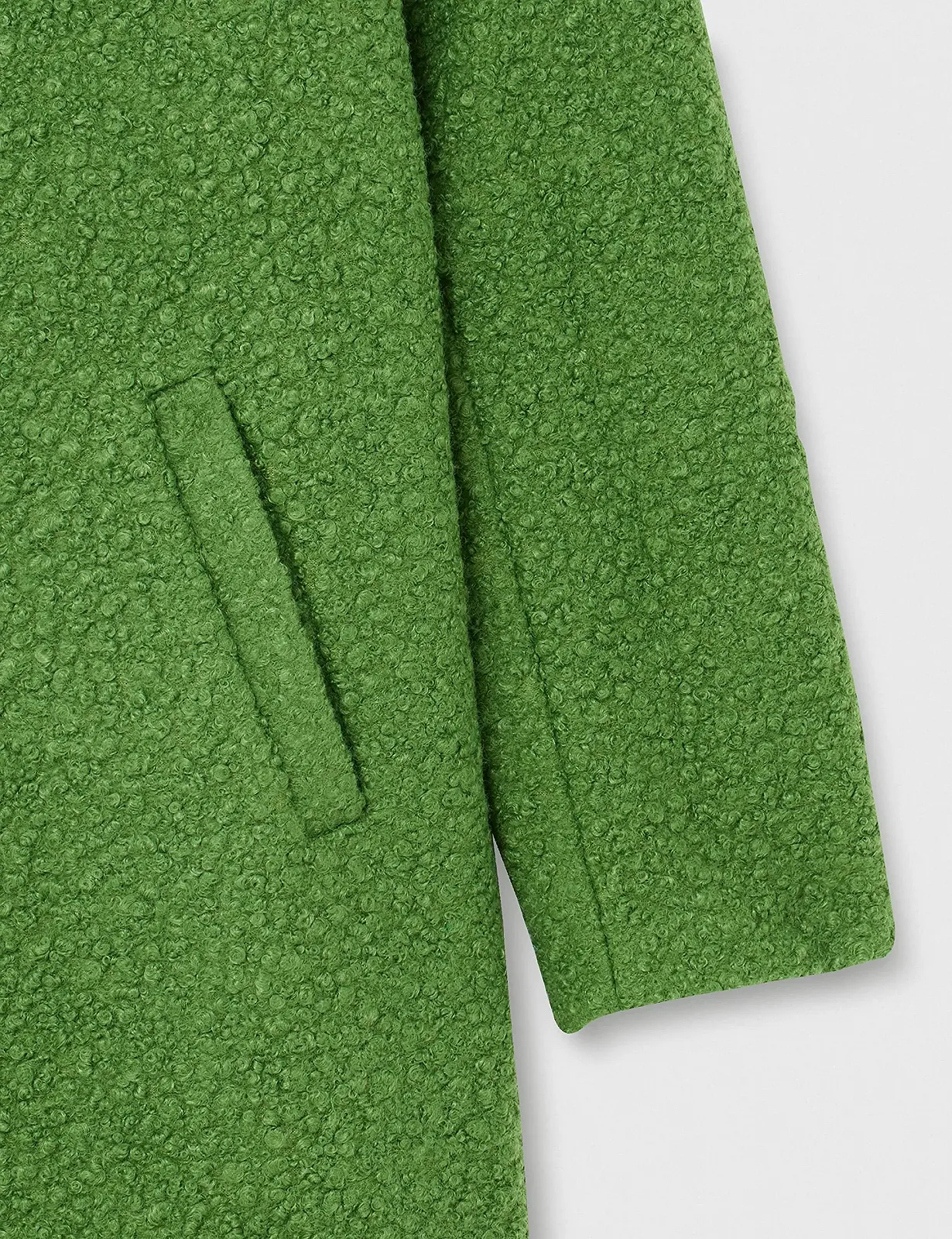 Пальто Kaffe Curve Жіноче Довге Класична довжина до коліна Кремовий, фото №5