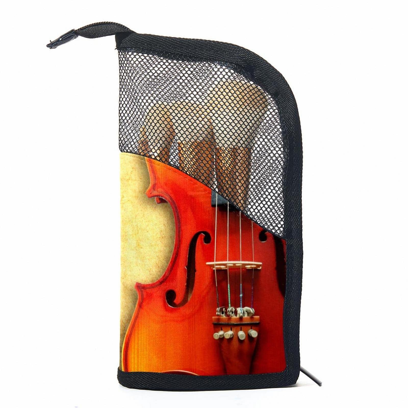 Набір: Кисті для макіяжу Vintage italianische Violine, 12 шт, органайзер-кейс, фото №1
