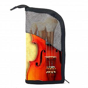 Набір: Кисті для макіяжу Vintage italianische Violine, 12 шт, органайзер-кейс - Фото 1