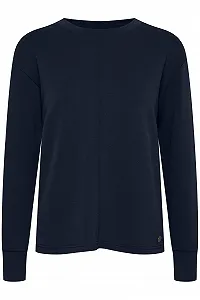 Свитшот OXMO OXPea Женский Пуловер Свитер с круглым вырезом - Фото 1