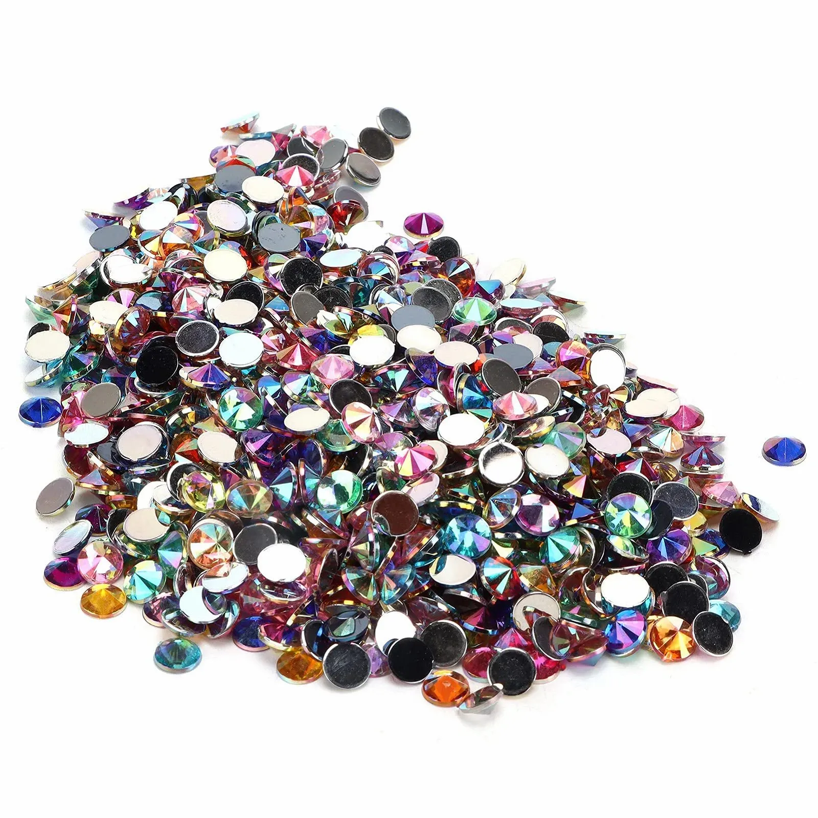 Стрази Плоскі 1000 шт. Кристал Стрази Плоска Задня Діаманти Каміння для одягу для нігтів, фото №1
