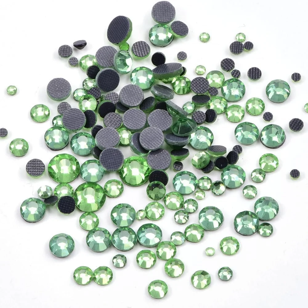 Термостразы Blinginbox Разных Размеров DMC, Стекло, Красный, Lt.Peridot, 3000 шт, фото №5