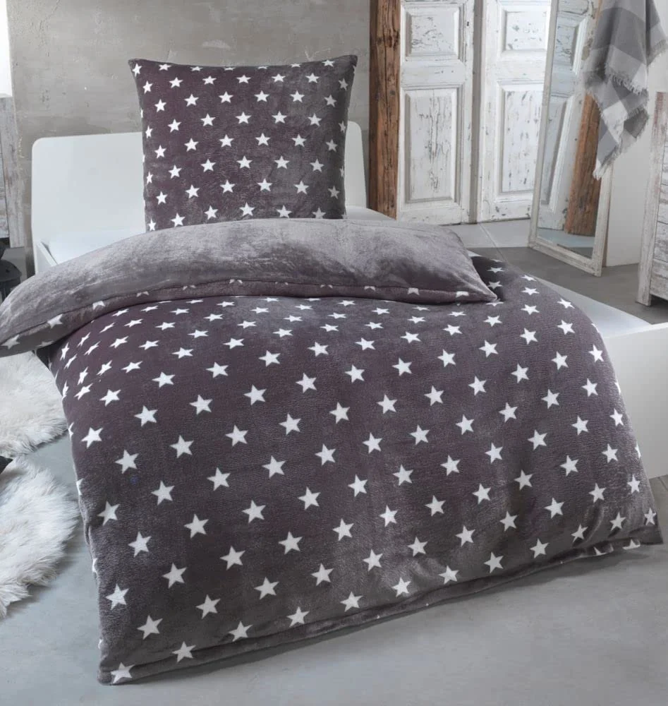 Постільна білизна плюшева двостороння зимова Stars Nicky Teddy Cashmere Touch, фото №1