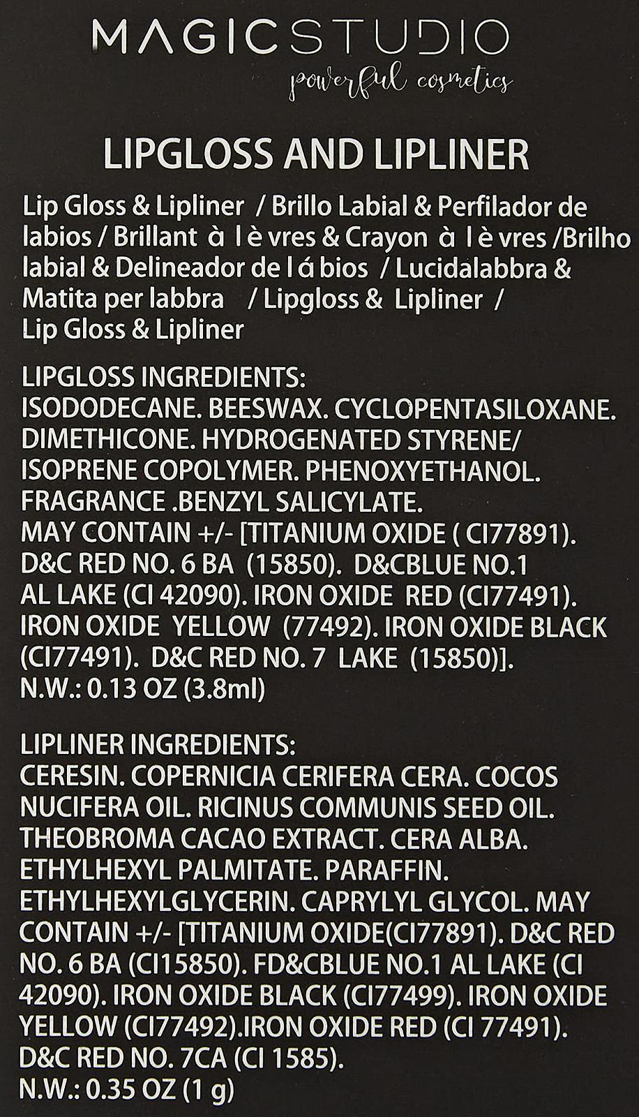 Губна помада Magic Studio Lipgloss & Lipliner, фото №7