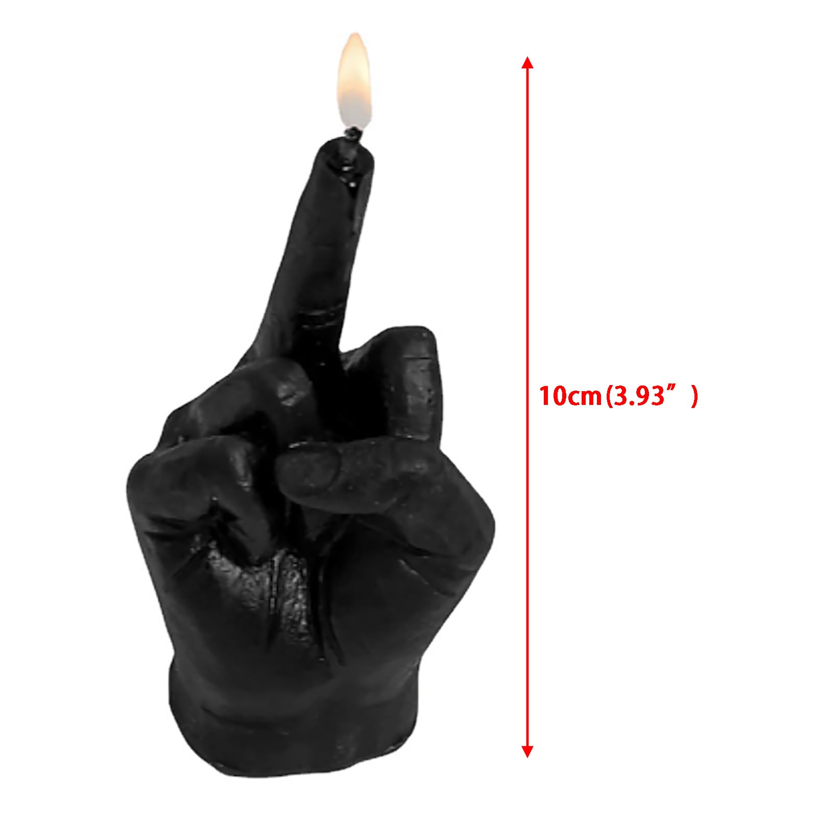 Свічка Aromatherapy Hand Gesture Shaped Candle Natural Soy Wax Pine Middle Finger Candle Danish Pastel, фото №6