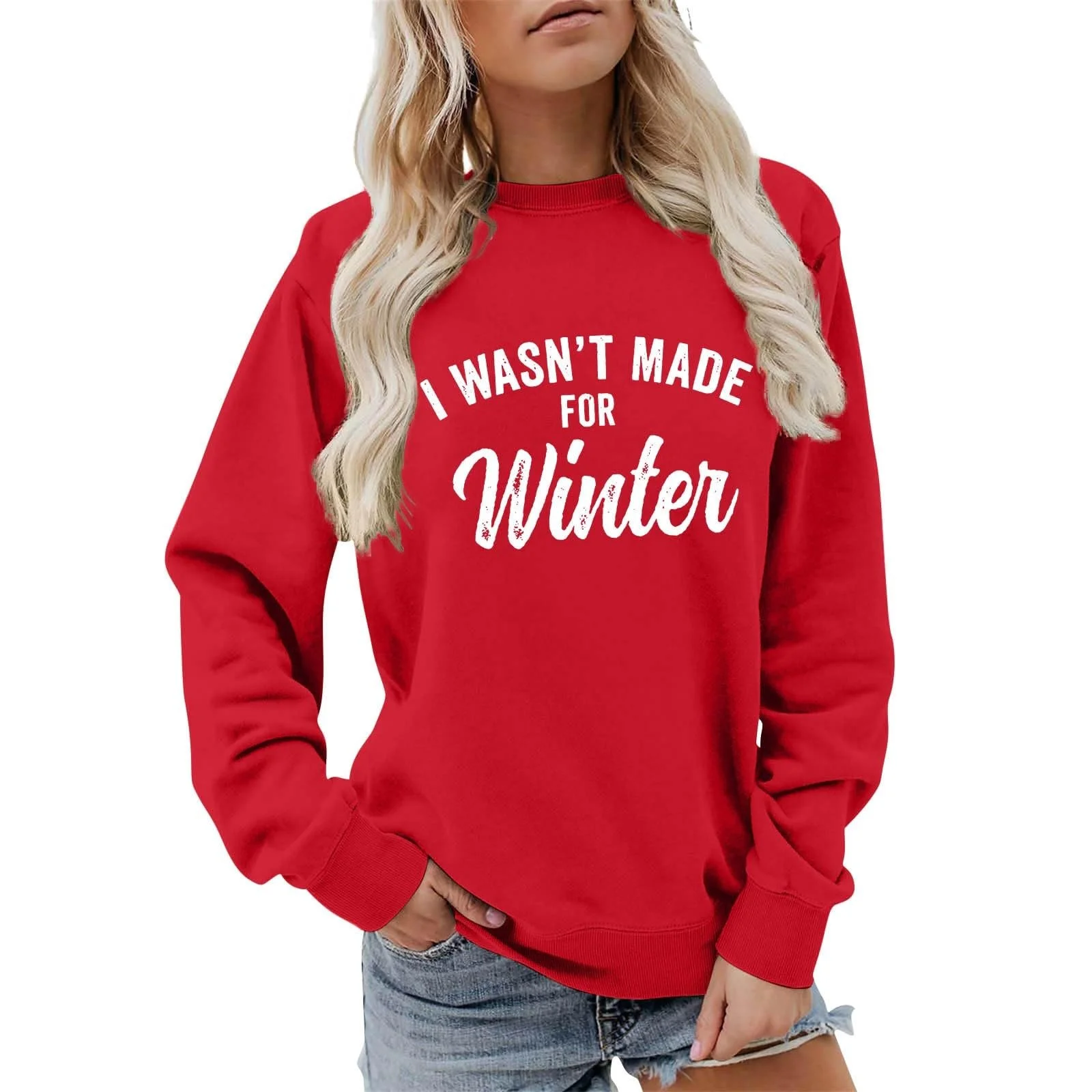 Повседневная Женская Толстовка I Wasn't Made For Winter, фото №2