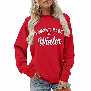 Повседневная Женская Толстовка I Wasn't Made For Winter synthetic.ua - Фото 1