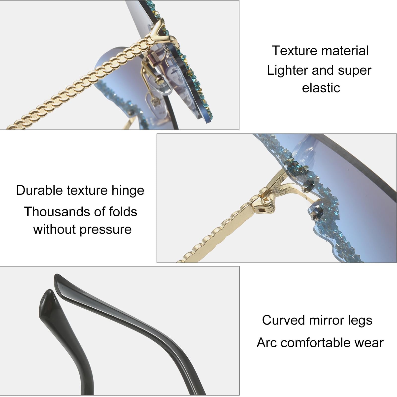 Сонцезахисні Окуляри FOSDICK Метелик Стрази, фото №3