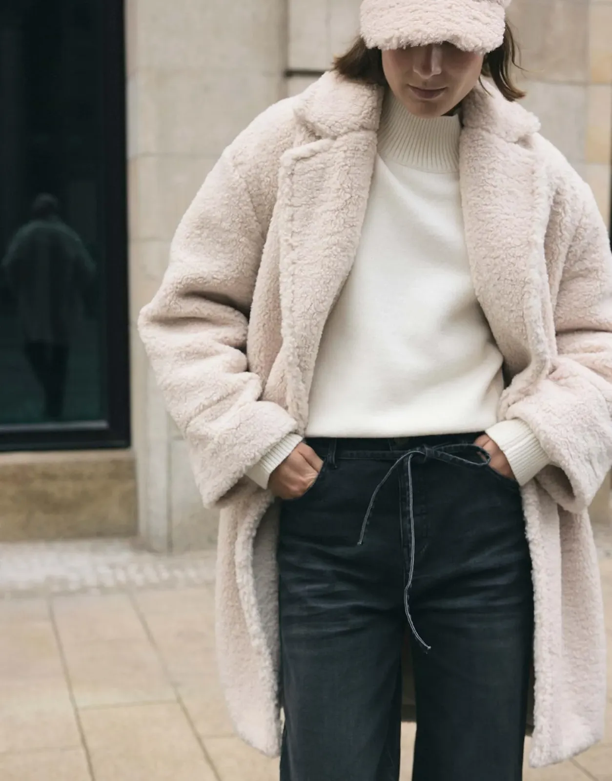 Пальто Teddy OPUS Honise Свободного кроя, фото №6 Пальто Teddy OPUS Honise Свободного кроя, фото №6