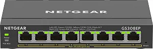 Купить Коммутатор NETGEAR GS308EP 8xGE PoE+ 62W Smart Managed Plus - Фото 1 Коммутатор NETGEAR GS308EP 8xGE PoE+ 62W Smart Managed Plus - Фото 1