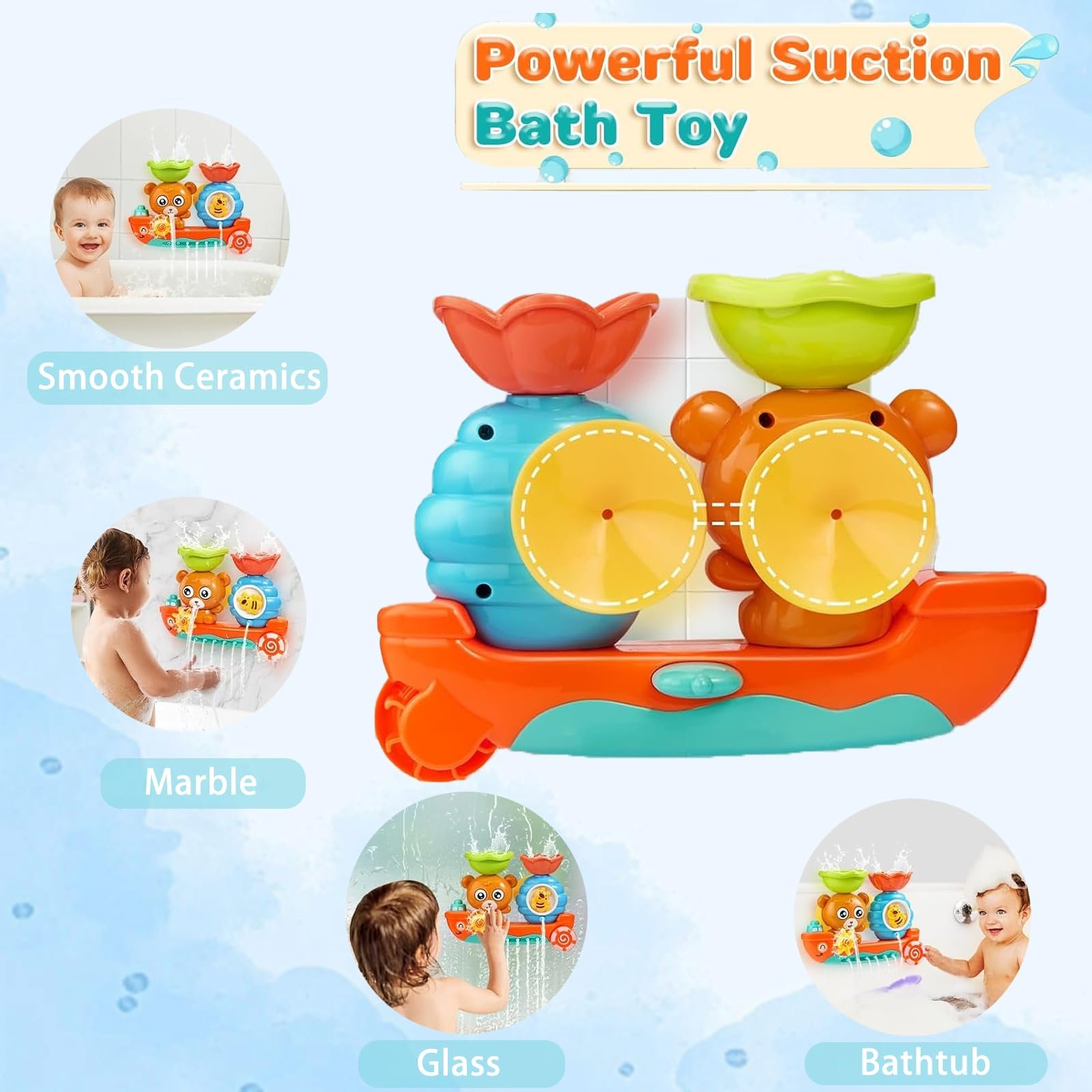 Игрушка для ванны 1 2 3 4 года, Водяная, фото №4