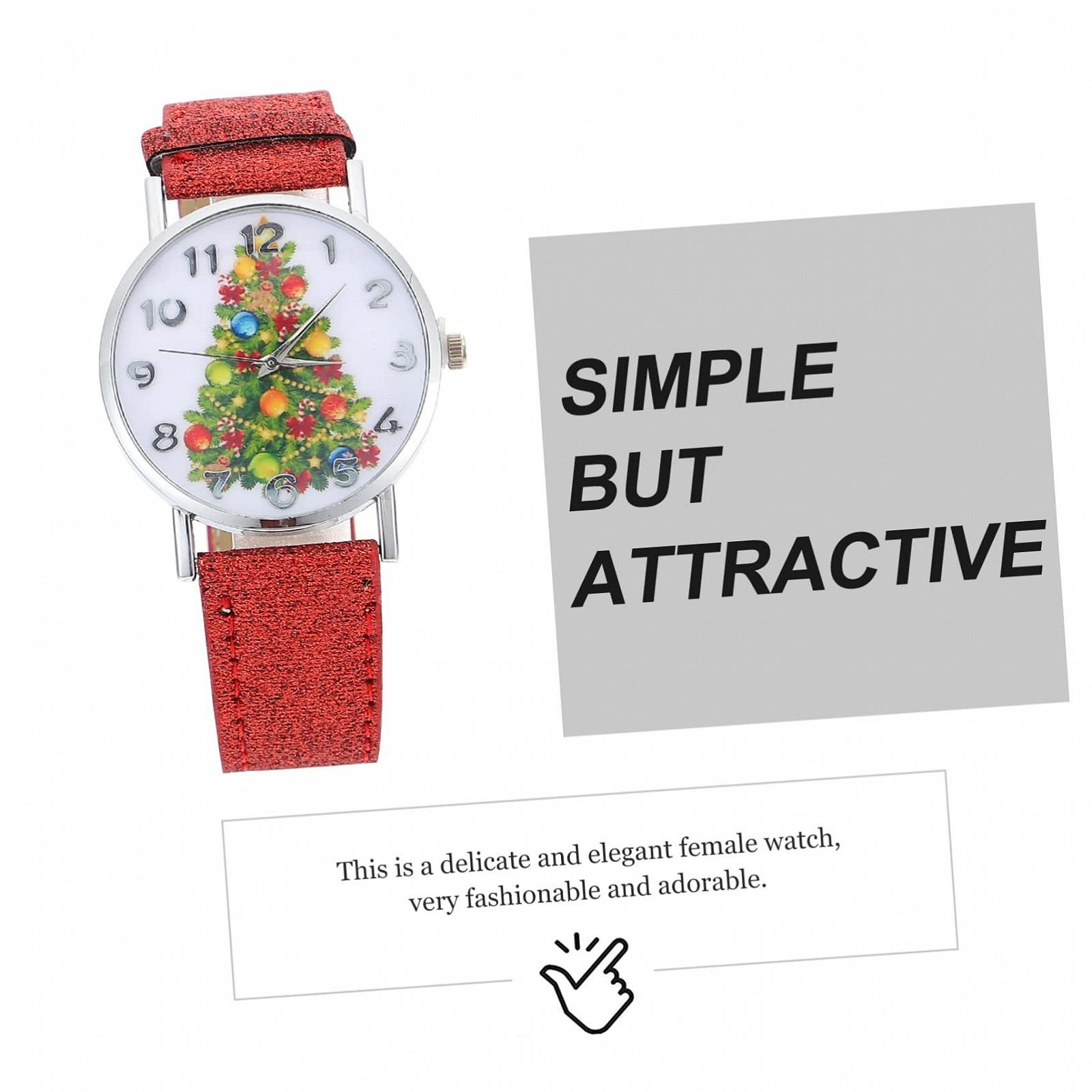 Женские часы Healvian с рождественским узором, фото №8 Женские часы Healvian с рождественским узором, фото №8